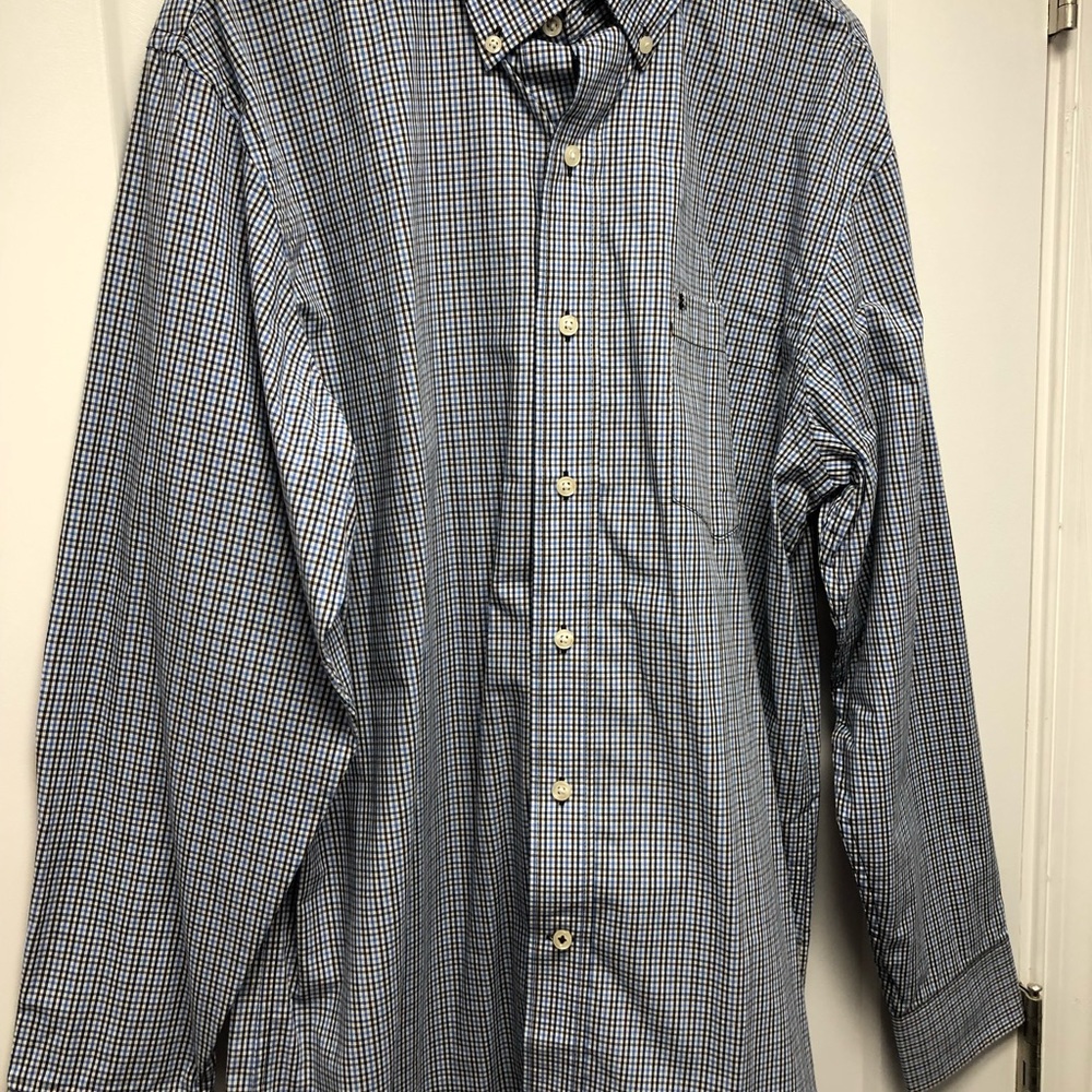 Mens Long Sleeved Button Down Shirt By IZOD Medium - Picture 4 of 13